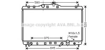 Радиатор, охлаждение двигателя AVA QUALITY COOLING купить