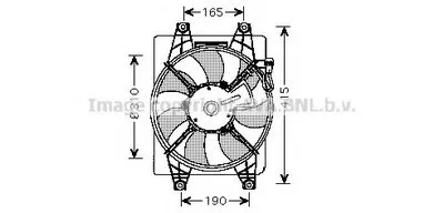 Вентилятор, охлаждение двигателя AVA QUALITY COOLING купить
