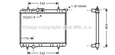 Радиатор, охлаждение двигателя AVA QUALITY COOLING купить