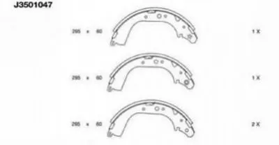 Комплект тормозных колодок NIPPARTS купить