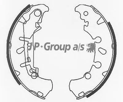 Комплект тормозных колодок QH JP GROUP купить