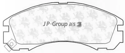 Комплект тормозных колодок, дисковый тормоз QH JP GROUP купить