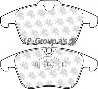 Комплект тормозных колодок, дисковый тормоз QH JP GROUP купить