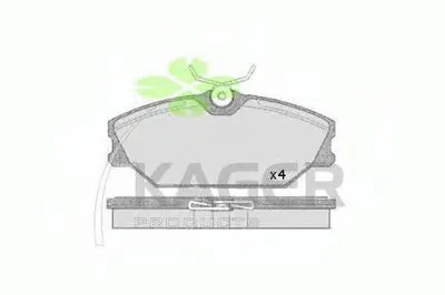 Комплект тормозных колодок, дисковый тормоз KAGER купить