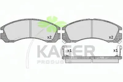 Комплект тормозных колодок, дисковый тормоз KAGER купить