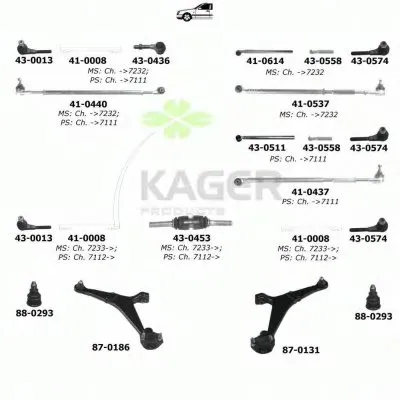 Подвеска колеса KAGER купить