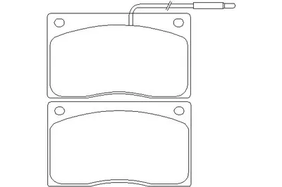 Комплект тормозных колодок, дисковый тормоз DON купить
