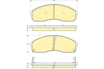Комплект тормозных колодок, дисковый тормоз GIRLING купить