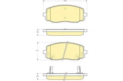 Комплект тормозных колодок, дисковый тормоз GIRLING купить