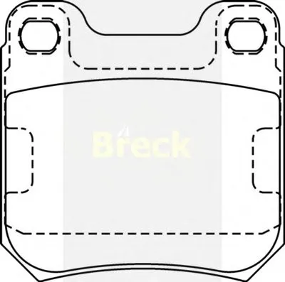Комплект тормозных колодок, дисковый тормоз BRECK купить