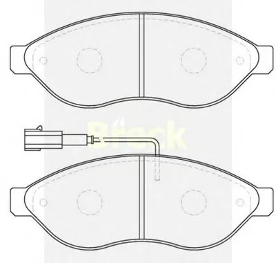 Комплект тормозных колодок, дисковый тормоз BRECK купить