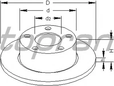 Тормозной диск TOPRAN купить