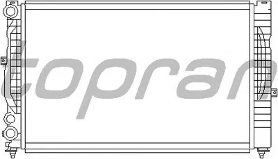 Радиатор, охлаждение двигателя TOPRAN купить