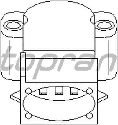 Датчик, положение дроссельной заслонки TOPRAN купить