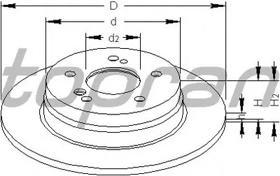 Тормозной диск TOPRAN купить