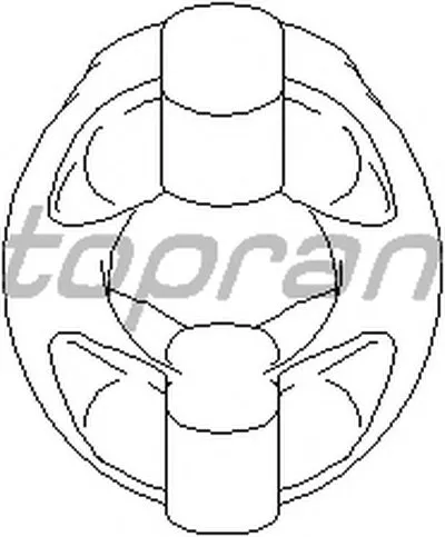 Кронштейн, глушитель TOPRAN купить
