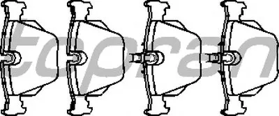 Комплект тормозных колодок, дисковый тормоз TOPRAN купить