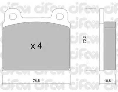 Комплект тормозных колодок, дисковый тормоз CIFAM купить