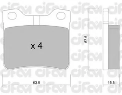 Комплект тормозных колодок, дисковый тормоз CIFAM купить