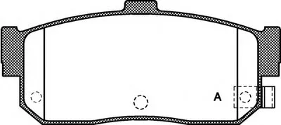 Комплект тормозных колодок, дисковый тормоз ADVANCE OPEN PARTS купить