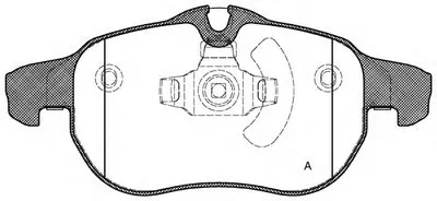 Комплект тормозных колодок, дисковый тормоз ADVANCE OPEN PARTS купить
