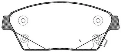 Комплект тормозных колодок, дисковый тормоз ADVANCE OPEN PARTS купить