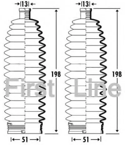 Пыльник, рулевое управление FIRST LINE купить