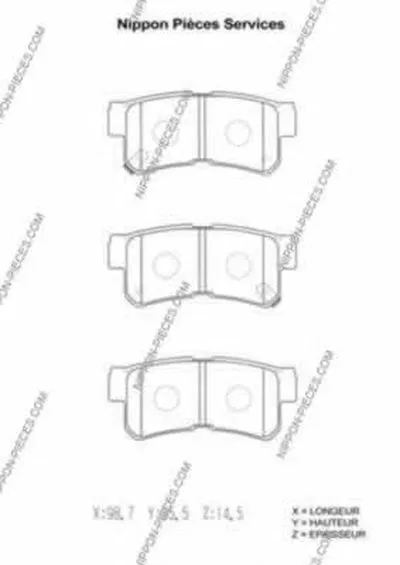 Комплект тормозных колодок, дисковый тормоз NPS купить