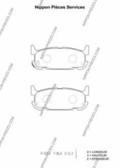 Комплект тормозных колодок, дисковый тормоз NPS купить