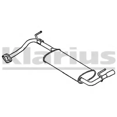 Глушитель выхлопных газов конечный KLARIUS купить