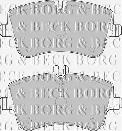 Комплект тормозных колодок, дисковый тормоз BORG & BECK купить