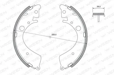 Комплект тормозных колодок WEEN купить