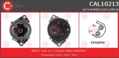 Генератор REMANUFACTURED SERIES CASCO купить