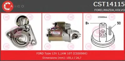 Стартер GENUINE SERIES CASCO купить