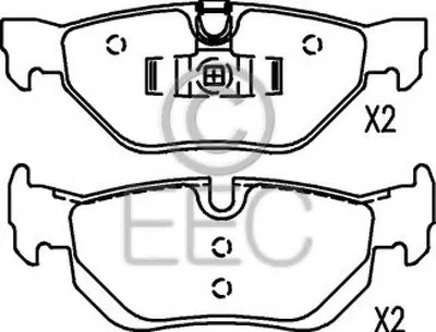 Комплект тормозных колодок, дисковый тормоз EEC купить