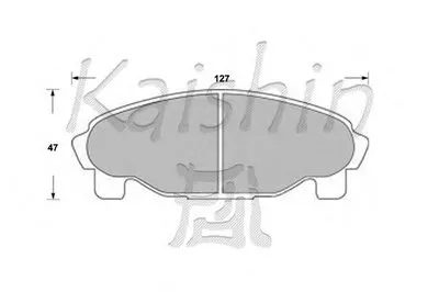 Комплект тормозных колодок, дисковый тормоз KAISHIN купить