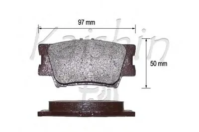 Комплект тормозных колодок, дисковый тормоз KAISHIN купить