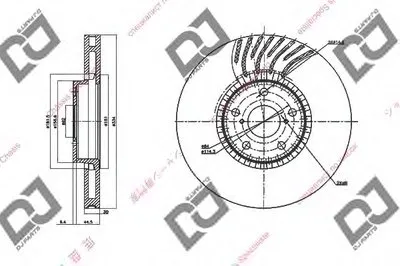 Тормозной диск DJ PARTS купить