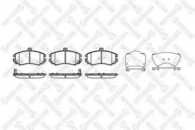 Комплект тормозных колодок, дисковый тормоз STELLOX купить