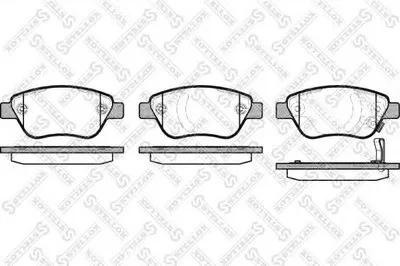 Комплект тормозных колодок, дисковый тормоз STELLOX купить