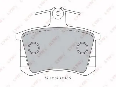 Комплект тормозных колодок, дисковый тормоз LYNXauto купить