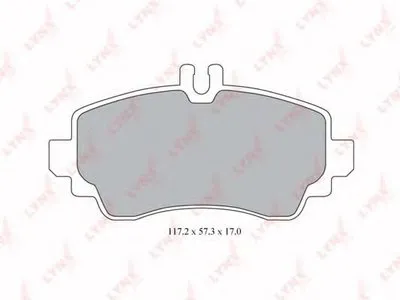 Комплект тормозных колодок, дисковый тормоз LYNXauto купить