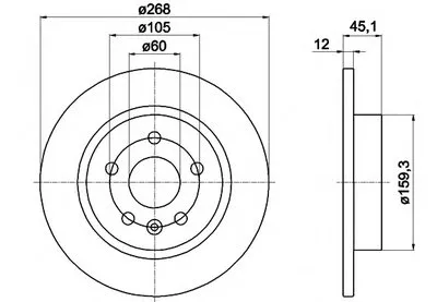 Тормозной диск PRO HELLA PAGID купить