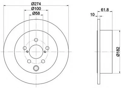 Тормозной диск PRO HELLA купить