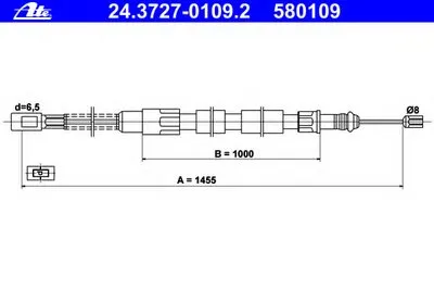 Трос, стояночная тормозная система ATE купить