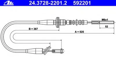 Тросик сцепления ATE купить