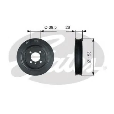 Ременный шкив, коленчатый вал DriveAlign® GATES купить