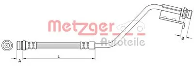 Тормозной шланг METZGER купить