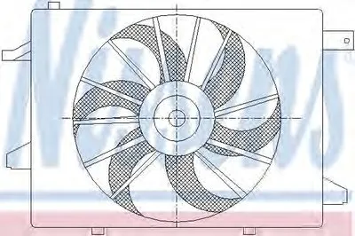 Вентилятор, охлаждение двигателя NISSENS купить