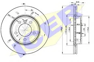 Тормозной диск ICER купить